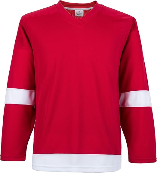 EALER H900 Series Ice Hockey League Team Color Blank Practice Jersey & Thick, Breathable and Quick-Dry High Strength Fabric