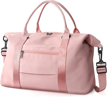 TOPBAG Travel Duffle Bag, Waterproof Weekender Bag Carry On Tote Bags for Women, Duffel Bag Sport Gym Bag for Men, Hospital Bag for Labor and Delivery, Overnight Bag Luggage Bag with Trolley Sleeve