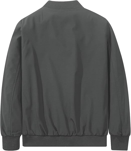 Men's Bomber Jacket Fashion Stylish Lightweight Windbreaker Spring Fall Casual Jackets for Men