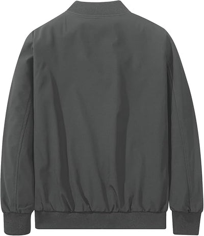 Men's Bomber Jacket Fashion Stylish Lightweight Windbreaker Spring Fall Casual Jackets for Men