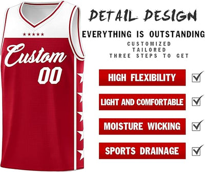 Custom Basketball Jersey Uniform Personalized Sportswear Printed Any Name Number Sleeveless Sports Shirt for Men Youth