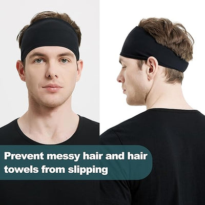 Mens Stretchy Headband for Football,Cycling,Basketball,Yoga,Fitness Workout Unisex Quick-Dry Sweatband