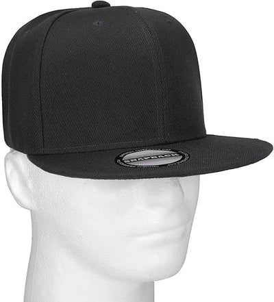Classic Snapback Hat Cap Hip Hop Style Flat Bill Blank Solid Color Adjustable Size