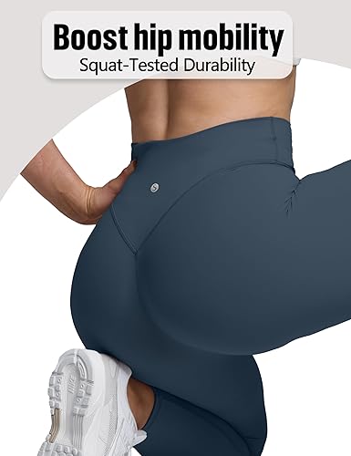High Waisted Yoga Leggings for Women Butt Lifting Scrunch Tummy Control Buttery Soft Pants for Workout