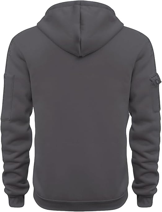 MANTORS Men's Fleece Hoodie Casual Long Sleeve 1/4 Zipper Pullover Sweatshirts