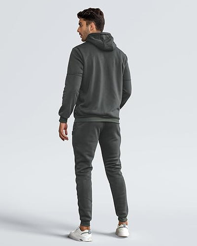 Hakjay Sweatsuits for Men 2 Piece Hoodie Men's Jogging Tracksuit Set Casual Athletic Long Sleeve Outfit Pullover Suit Set