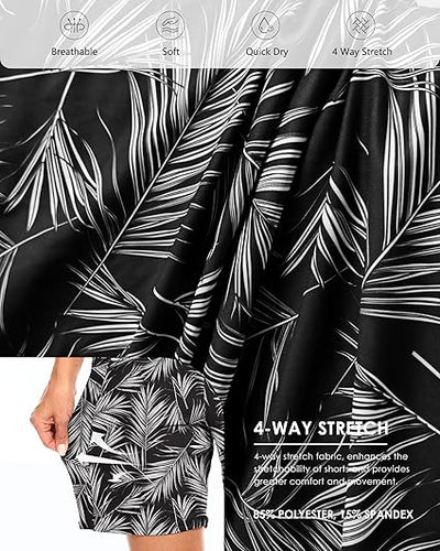 Women's 7 Shorts with Pockets High Waisted Stretch Athletic Long Shorts for Women Workout Casual