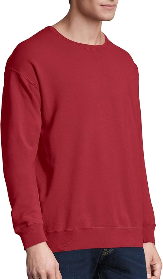 Hanes Originals Fleece, Garment Dyed Pullover, Crewneck Sweatshirts for Men