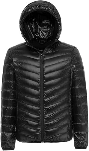Men's Ultralight Packable Hooded Down Jacket Puffer Down Coats