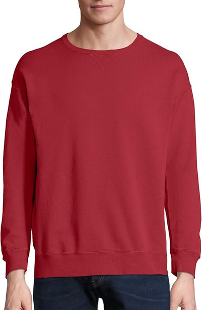 Hanes Originals Fleece, Garment Dyed Pullover, Crewneck Sweatshirts for Men