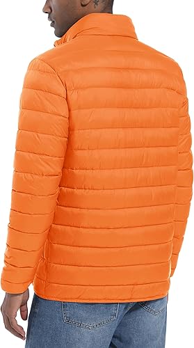 MAGCOMSEN Men's Bubble Jacket Lightweight Warm Winter Coats Water Repellent Windproof Insulated Jacket