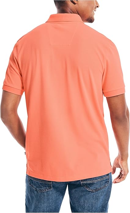 Nautica Men's Short Sleeve Solid Stretch Polo Shirt