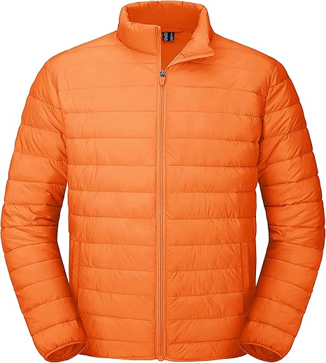MAGCOMSEN Men's Bubble Jacket Lightweight Warm Winter Coats Water Repellent Windproof Insulated Jacket