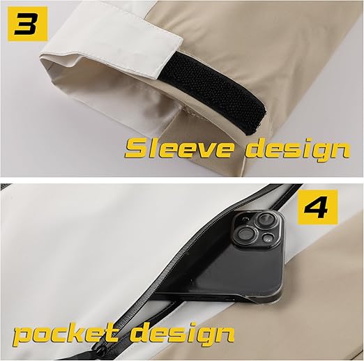 Men's lightweight outdoor jacket with water resistant properties and zipped pockets rain jacket block wind
